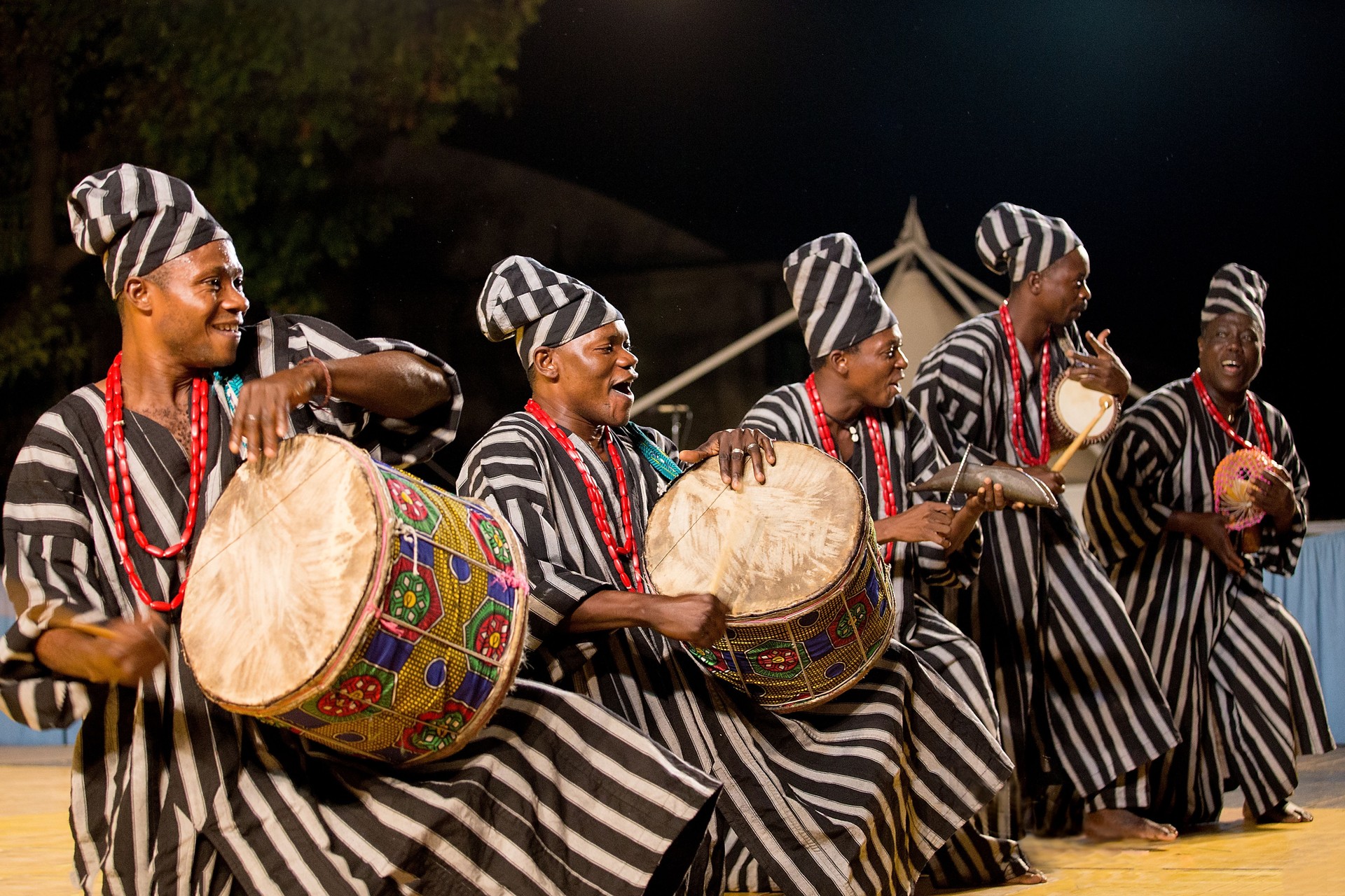 Drummers of Benin traditional dance company